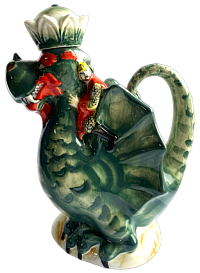 Штоф «Дракон» цветной