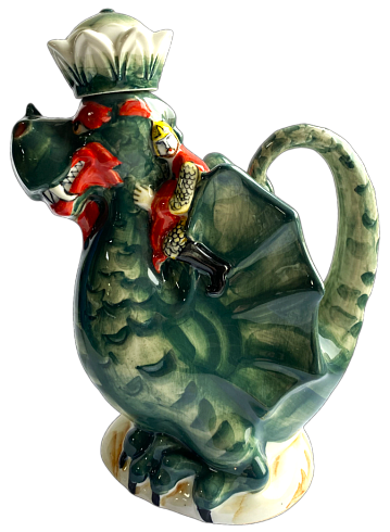 Штоф «Дракон» цветной